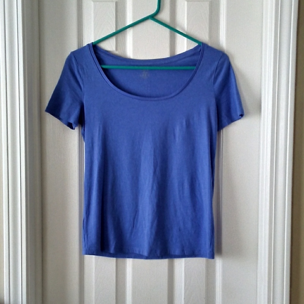 Ann Taylor Loft Blue Top T-Shirt XS